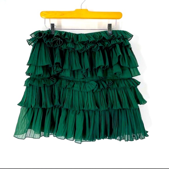 Lovers + Friends Dresses & Skirts - NEW Lovers + Friends Tiered Pleated Chiffon Skirt